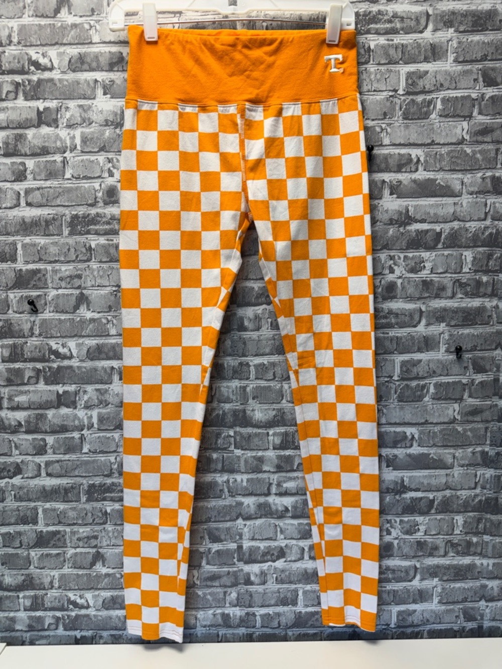 Tennessee Orange‎ Checkerboard Leggings